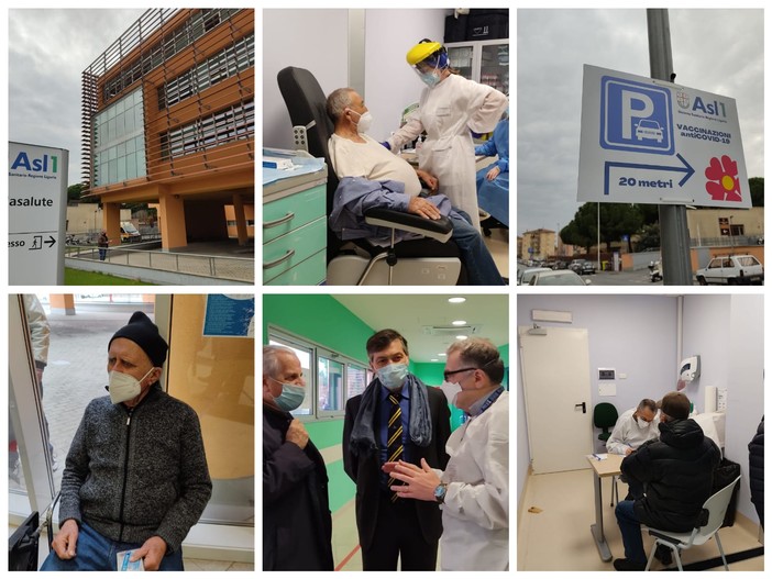 Imperia: "Aumentare giorni e ore e vaccinare anche gli accompagnatori degli anziani", ecco il piano per accelerare la campagna (foto e video)