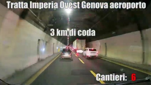 Dodici cantieri in autostrada tra Imperia e Genova, il video in timelapse che mostra i disagi in A10 Dodici cantieri in autostrada tra Imperia e Genova, il video in timelapse che mostra i disagi in A10