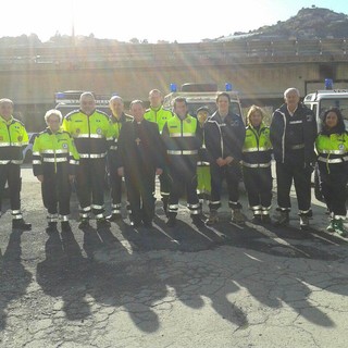 Ventimiglia: visita del Vescovo presso la sede della Protezione Civile