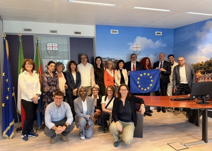 Giornalisti liguri in visita alla sede della Regione Liguria a Bruxelles nell’ambito del progetto Erasmus+
