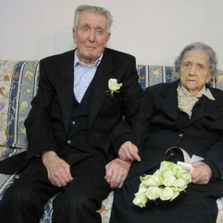 Badalucco: Antonio Vento e Antonietta Striglioni hanno festeggiato 75 anni di matrimonio