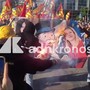 Sciopero 30 ottobre, a Napoli bruciato striscione con Meloni, Bernini e Mr Monopoly Sciopero 30 ottobre, a Napoli bruciato striscione con Meloni, Bernini e Mr Monopoly