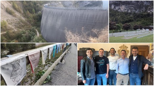 Delegazione di Badalucco in visita nei luoghi della tragedia del Vajont, "A novembre ospiteremo il sindaco di Longarone"