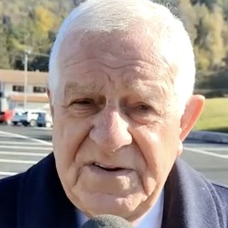 Il sindaco di Pornassio Vittorio Adolfo