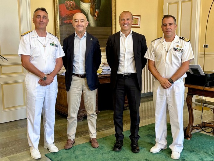 Sanremo, visita in Comune del contrammiraglio Antonio Ranieri Sanremo, visita in Comune del contrammiraglio Antonio Ranieri