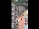 Terremoto a Pozzuoli, la parete di roccia crolla