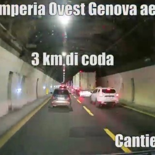 Dodici cantieri in autostrada tra Imperia e Genova, il video in timelapse che mostra i disagi in A10