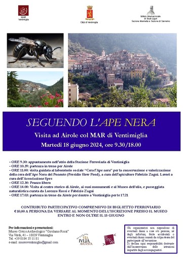 Il 18 giugno visita ad Airole con il MAR di Ventimiglia