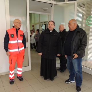 Arma di Taggia: visita del Vescovo della Diocesi di Ventimiglia-Sanremo, Antonio Suetta, alla Croce Verde