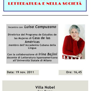Sanremo: rinviato l'incontro di oggi a Villa Nobel su ‘La donna cubana nella letteratura e nella società’