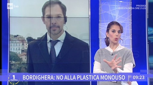 Bordighera Plastic Free: il Sindaco Ingenito in diretta ad Unomattina per parlare dell’ordinanza a tutela dell’ambiente