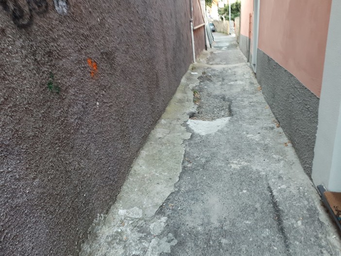 Imperia: via Armanna Inferiore, buche sull'asfalto e disservizi, i cittadini "Abbiamo sfalciato l'erba, ma il Comune la rimuova" Imperia: via Armanna Inferiore, buche sull'asfalto e disservizi, i cittadini "Abbiamo sfalciato l'erba, ma il Comune la rimuova"