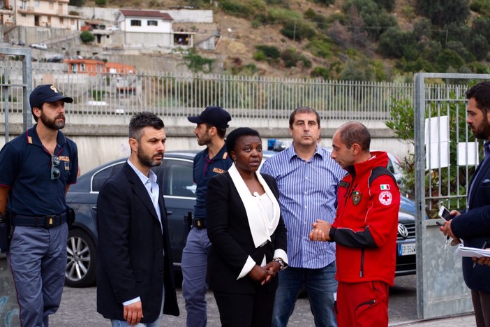 La visita dell'europarlamentare Cecile Kyenge al Parco Roja