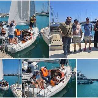 Vela senza barriere a Ventimiglia: al via la prima lezione per persone con disabilità (Foto e video)
