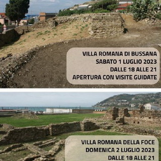 Sanremo: aperture straordinarie delle aree archeologiche di Bussana e della Foce Sanremo: aperture straordinarie delle aree archeologiche di Bussana e della Foce