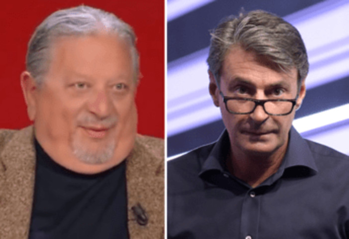 Milo Infante, gelo in studio per la 'battuta' di Antonio Tanga: "Ho un coltello per uccidere mia moglie" Milo Infante, gelo in studio per la 'battuta' di Antonio Tanga: "Ho un coltello per uccidere mia moglie"