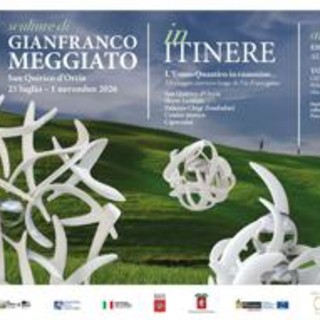 Siena, a San Quirico d’Orcia l’uomo quantico di Meggiato lungo la Via Francigena Siena, a San Quirico d’Orcia l’uomo quantico di Meggiato lungo la Via Francigena