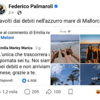 "Travolti dai debiti nell'azzurro mare di Mallorca": Osho smaschera la creator che aveva criticato Giorgia Meloni
