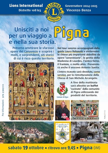 Pigna: il vescovo diocesano Antonio Suetta partecipa ad un service del Lions Club Ufficiali d'Italia Sanremo Alpi marittime Pigna: il vescovo diocesano Antonio Suetta partecipa ad un service del Lions Club Ufficiali d'Italia Sanremo Alpi marittime