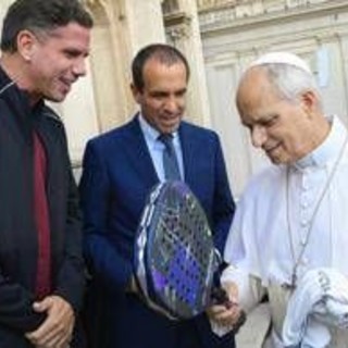 Italy Major Premier Padel, il presidente Fip Luigi Carraro e Paquito Navarro ricevuti da Papa Leone XIV