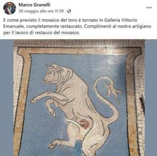 "Ma i testicoli dove sono?", sui social è polemica per il restauro del toro in Galleria a Milano "Ma i testicoli dove sono?", sui social è polemica per il restauro del toro in Galleria a Milano