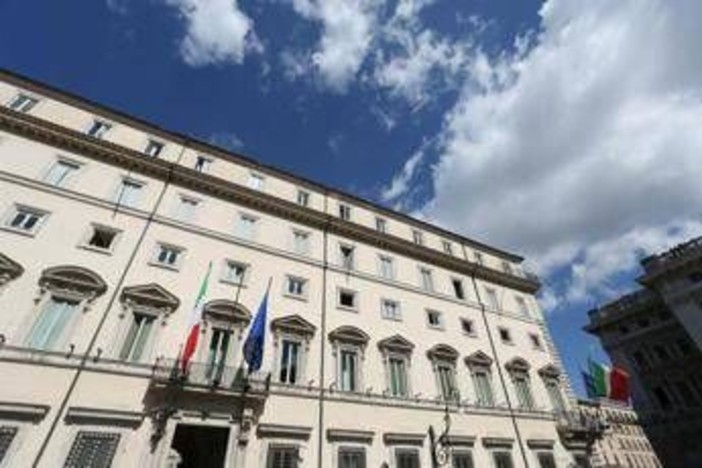 Riunione di maggioranza a Palazzo Chigi con Meloni, Tajani e Salvini Riunione di maggioranza a Palazzo Chigi con Meloni, Tajani e Salvini