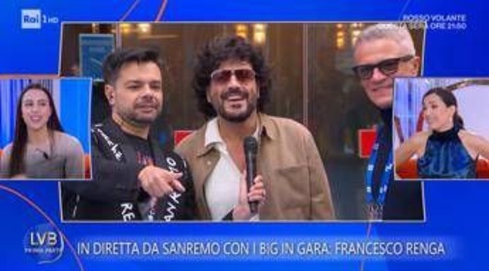 Sanremo, Renga e il siparietto con la figlia Jolanda: "Le prove? Non sono andate benissimo..." Sanremo, Renga e il siparietto con la figlia Jolanda: "Le prove? Non sono andate benissimo..."