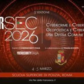 Il 4-5 marzo torna a Roma CyberSec, 5°edizione su cybercrime e guerra digitale Il 4-5 marzo torna a Roma CyberSec, 5°edizione su cybercrime e guerra digitale