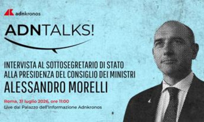 Alessandro Morelli domani all'Adnkronos per AdnTalks, diretta dalle 11