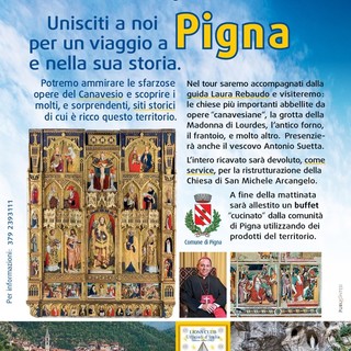 Pigna: il vescovo diocesano Antonio Suetta partecipa ad un service del Lions Club Ufficiali d'Italia Sanremo Alpi marittime