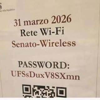 Senato, nella password Wi-Fi c'è la parola 'Dux'. Fonti: "Generate in modo casuale"