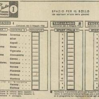 Totocalcio, Sisal celebra gli 80 anni della schedina