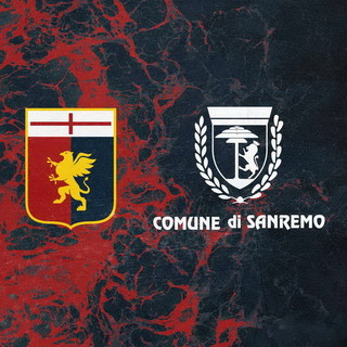 La città di Sanremo torna sulle maglie del Genoa durante la settimana del Festival La città di Sanremo torna sulle maglie del Genoa durante la settimana del Festival