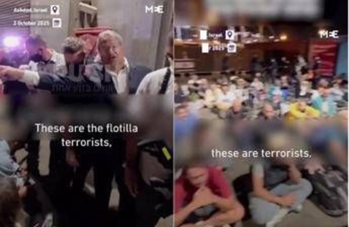 Flotilla, ministro Ben Gvir ad Ashdod: "Attivisti terroristi" Flotilla, ministro Ben Gvir ad Ashdod: "Attivisti terroristi"