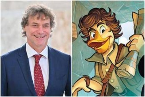 Dopo Piero anche Alberto Angela debutta su 'Topolino', eccolo in versione papero