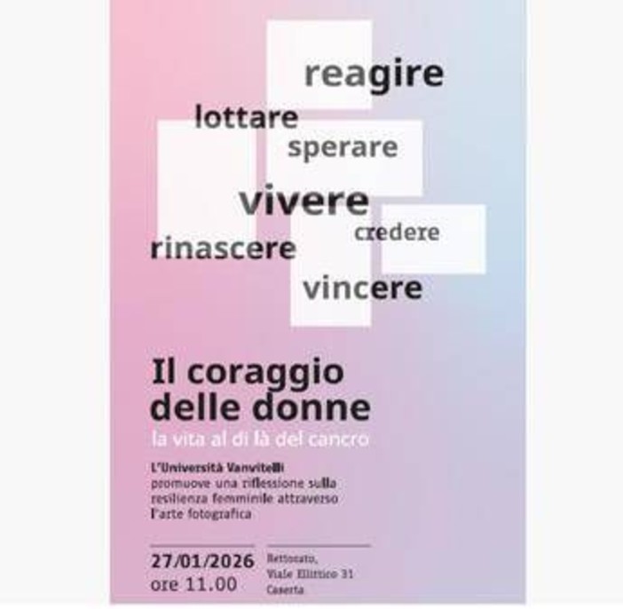 All'Università della Campania L. Vanvitelli bando fotografico e mostra raccontano donne che hanno superato cancro