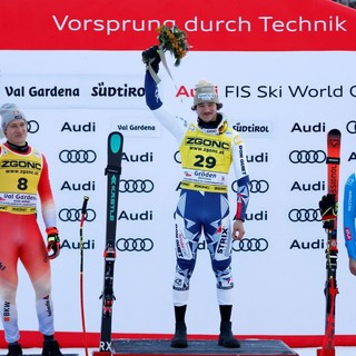 Nel SuperG della Val Gardena vince Zabystran, podio e lacrime per Franzoni