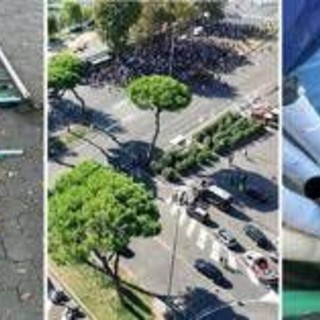 Derby Lazio-Roma, Olimpico blindato: sequestrate mazze e aste con viti e lame Derby Lazio-Roma, Olimpico blindato: sequestrate mazze e aste con viti e lame