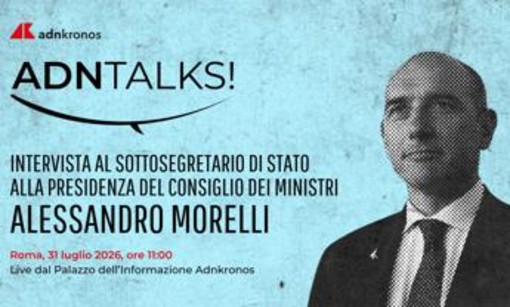Alessandro Morelli domani all'Adnkronos per AdnTalks, diretta dalle 11