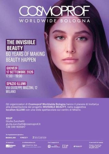 Cosmoprof Worldwide Bologna presenta 'the invisible beauty'
