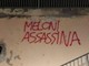 'Meloni assassina', scritta choc in centro a Castiglioncello 'Meloni assassina', scritta choc in centro a Castiglioncello