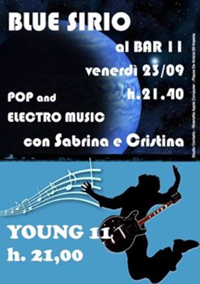 Imperia: torna Young 11. Domani sera spazio alle esibizioni di Sabrina Bonfadelli e Cristina Silvestro Imperia: torna Young 11. Domani sera spazio alle esibizioni di Sabrina Bonfadelli e Cristina Silvestro